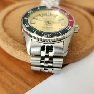 Long Island Watch ISL-127 Gold Sunburst 'Pogue' 38mm Diver