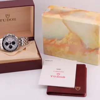Tudor Prince Date Tiger Chronograph 79260 White Panda Dial | Box And Papers