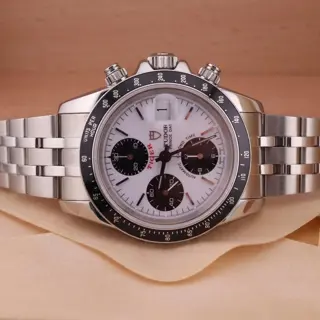 Tudor Prince Date Tiger Chronograph 79260 White Panda Dial | Box And Papers