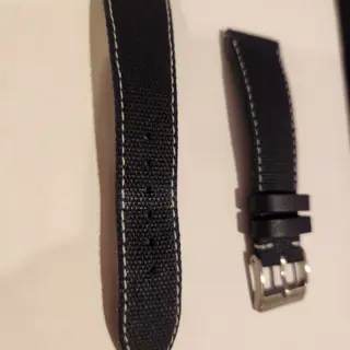 Veblenist custom castaway blue waxed canvas strap 20mm