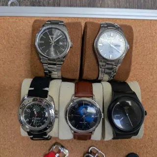 Variety of Watches - Swatch Sistem51, Vostok Amphibia, Orient Bambino, Quartz Watches, Straps, and Seiko Mod Parts