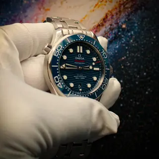 Omega Seamaster Diver 300M – Blue Dial – 2020 – Full Set – Excellent Condition - $4,100