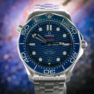 Omega Seamaster Diver 300M – Blue Dial – 2020 – Full Set – Excellent Condition - $4,100
