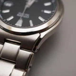 Citizen Atessa H110-T011331 Black Dial Titanium JDM Solar Quartz Watch - $150