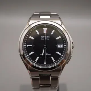 Citizen Atessa H110-T011331 Black Dial Titanium JDM Solar Quartz Watch - $150