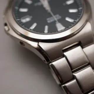 Citizen Atessa H110-T011331 Black Dial Titanium JDM Solar Quartz Watch - $150