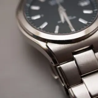 Citizen Atessa H110-T011331 Black Dial Titanium JDM Solar Quartz Watch - $150