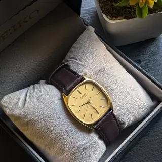 1980's Vintage Seiko Textured Oval Battery operated watch 6030-5270 | Price 99$
