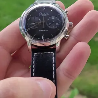Glashutte Original Sixties Chronograph | $4,600 | Ref. 39-34-02-22-04 | B&P