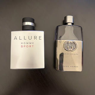 Chanel Allure Homme Sport, Gucci Guilty Pour Homme (bottle)