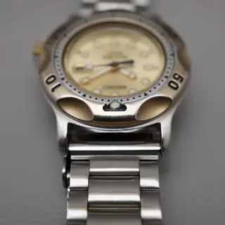 Vintage 1988 Seiko 3E25-0A10 Gold Tone Scuba 200M Quartz Mini Diver Watch - $95
