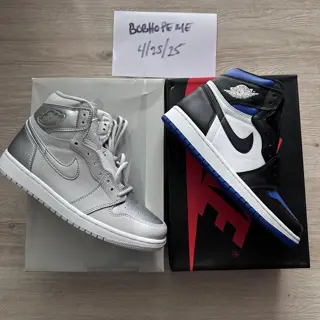 Jordan 1 Japan $100 & Jordan 1 Royal Toe $160 Sz 8M DS