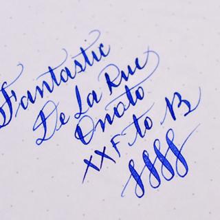 Rolled gold vintage De La Rue Dainty circa 1937 XXF - B 14k gold Semiflex nib