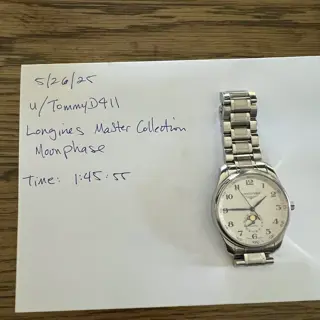 Longines Master Collection Moonphase – White Dial – Automatic – Stainless Steel Bracelet