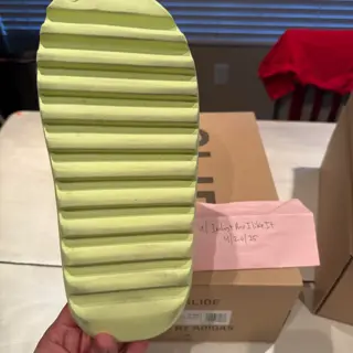 Yeezy side green glow size 12. Worn for 15 mins $80 shipped