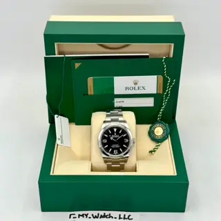 2020 Rolex Explorer 39mm 214270 Oystersteel with Oyster Bracelet and Black Dial - $7,900