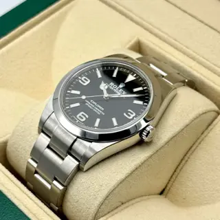 2020 Rolex Explorer 39mm 214270 Oystersteel with Oyster Bracelet and Black Dial - $7,900
