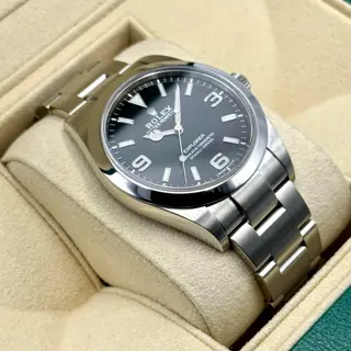 2020 Rolex Explorer 39mm 214270 Oystersteel with Oyster Bracelet and Black Dial - $7,900