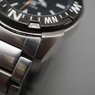 Seiko 5 Sports SNZE81 7S26 Black Dial 100M Compass Automatic Watch READ - $120