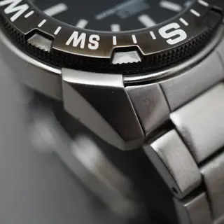 Seiko 5 Sports SNZE81 7S26 Black Dial 100M Compass Automatic Watch READ - $120