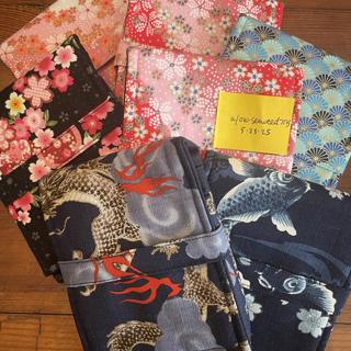 Japanese fabric pen pouches - discounted sewing table seconds