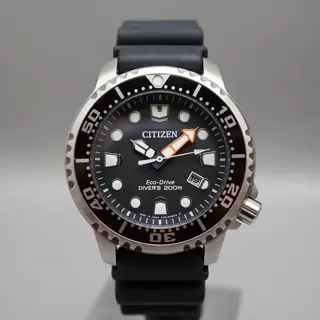 Citizen Promaster E168-S126126 Black Dial Eco-Drive Divers Solar Quartz Watch - $170