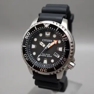 Citizen Promaster E168-S126126 Black Dial Eco-Drive Divers Solar Quartz Watch - $170