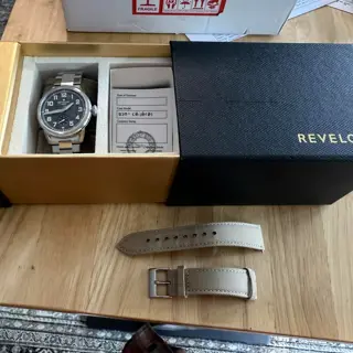 Revelot Terra Forged Carbon Luminova Steel – 38mm Automatic – NEW
