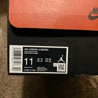 Deadstock Jordan 12 ‘FLU GAME’, Size 11,  $200 SHIPPED