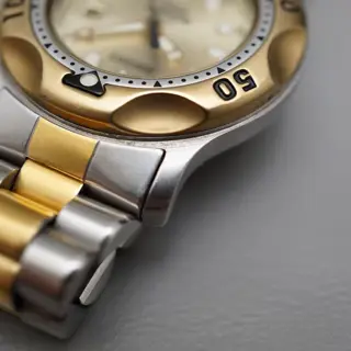 Vintage 1989 Seiko 3E25-0A10 Gold Tone Scuba 200M JDM Quartz Mini Diver Watch - $125