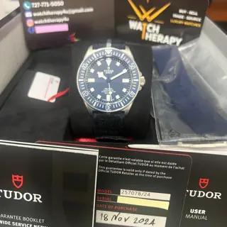 New Tudor Pelagos FXD Navy Blue Titanium 11/24 Ref. 25707B $3250.00