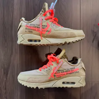 size 9 off-white Nike sneaker - air max 90 desert ore, blazer all hallows Eve, Vapormax, and dunk lot 48. Selling individually or as a bundle