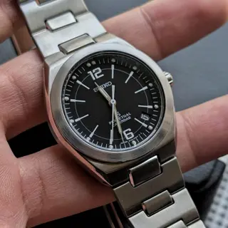 Seiko SUS Perpetual Calendar Quartz 8F32-00BO! $199