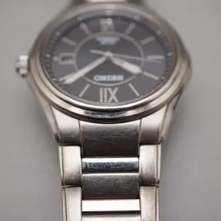 Seiko V145-0BA0 Dark Grey Dial Solar Quartz Titanium Case Bracelet JDM Watch - $95