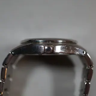 Seiko SNE377 V157 Black Dial Titanium Solar Quartz Watch - $80