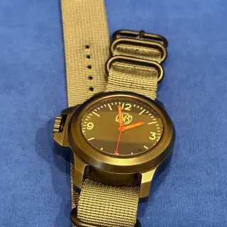 Ennebi Fondale 47mm Destro Gr5 Ti PVD Italian Panerai