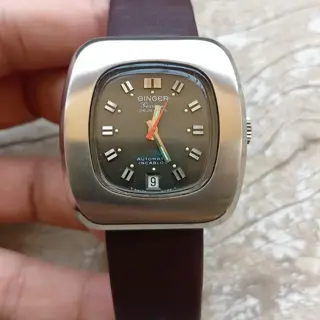 Singer Geneve Automatic Rectangular Watch. 130$ Shipped.