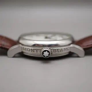 Montblanc Meisterstuck 7042 Guilloche White Dial Automatic Swiss Watch - $575