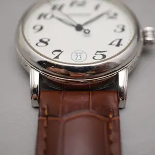 Montblanc Meisterstuck 7042 Guilloche White Dial Automatic Swiss Watch - $575