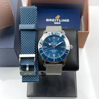 Breitling Superocean Heritage II 46mm B20 AB2020 Blue Dial w/Extra Strap and Warranty Archives