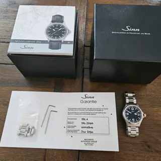 Sinn 556.A on Bracelet Full Kit w/ Paperwork
