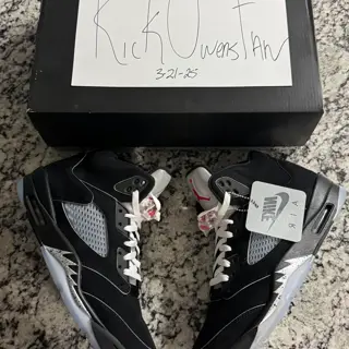 Jordan 5 Retro Black Metallic Reimagined Size 11 $270