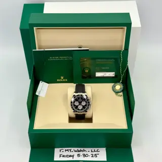 2025 Rolex Cosmograph Daytona "Baby Le Mans" 40mm 126519LN White Gold Black Dial - $43,000