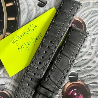 Glashutte Original 20mm Alligator  - Gray Nubuck OEM - Long New