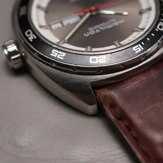 Hamilton American Classic H35415781 Pan Europ Grey Dial Automatic Watch READ - $375