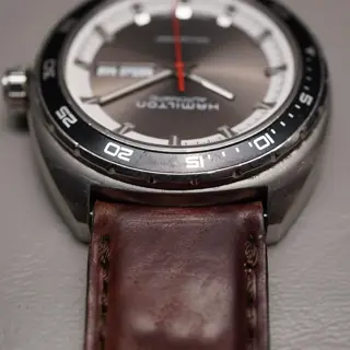 Hamilton American Classic H35415781 Pan Europ Grey Dial Automatic Watch READ - $375