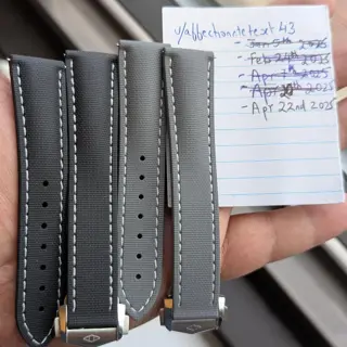 19mm Artem Loop-less Hydroflex. Black and Grey