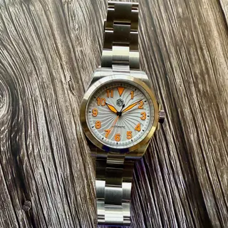 San Martin White Turbine Dial Pilot Watch 40mm | SN0132G-1 | Like New