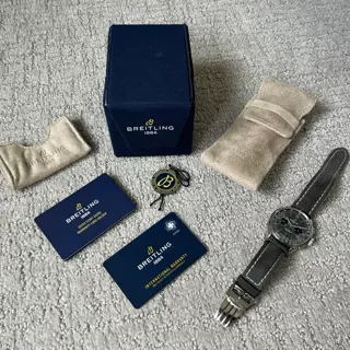 Breitling Premier B01 Chronograph 42 - Anthracite Silver Dial - AB0118 - 2022 - Full Set