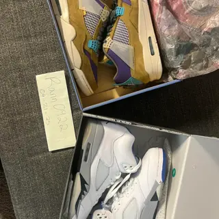 Jordan 5 Stealth 2.0 (10.5, Used) - $140 OBO | Union x Jordan 4 Desert Moss (10.5, Used) - $180 OBO